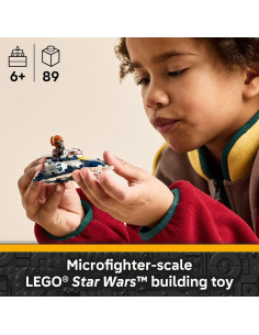LEGO Star Wars Caza Estelar Jedi Plo Koon Microfighter 89 Piezas 2