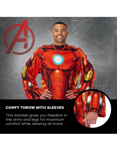 Manta Comoda Iron Man Northwest 122x180 cm Multicolor