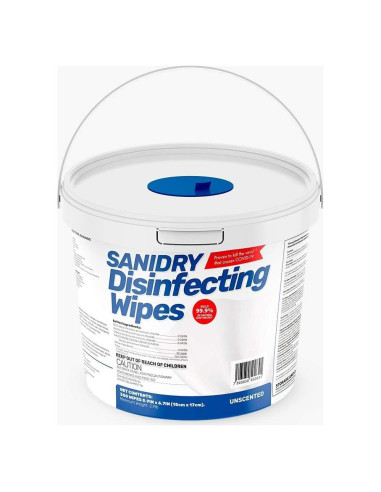 Toallitas de Limpieza Multi-Superficie SANIDRY Rosmar 300 Unidades