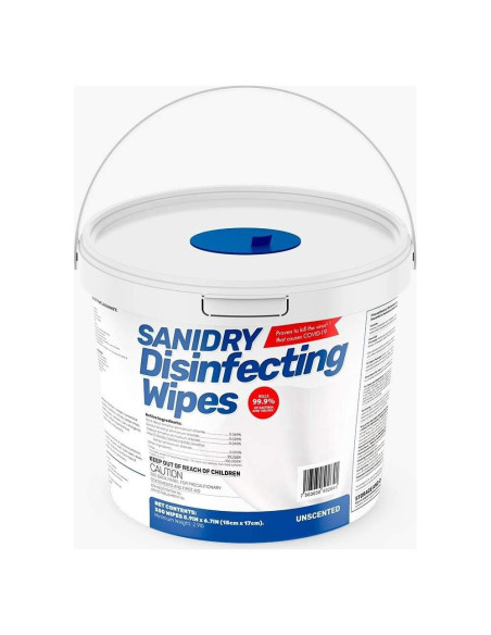 Toallitas de Limpieza Multi-Superficie SANIDRY Rosmar 300 Unidades