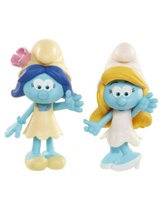 Figuras coleccionables Smurfs Jakks Smurfette y Blossom 5.72 cm