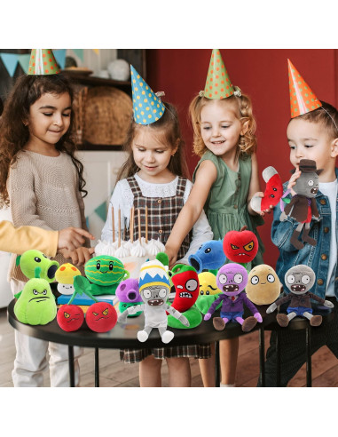 Conjunto de Juguetes de Peluche Plantas vs Zombies 20 PCS