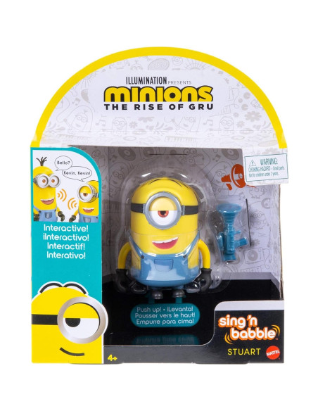 Figura de Acción Interactiva Minions Canta 'n Babble Stuart 10.2 cm
