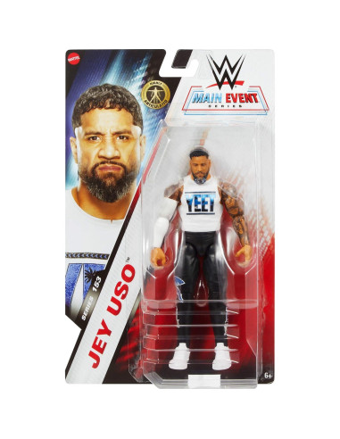 Figura de Acción Mattel WWE Jey Uso 15.24 cm Coleccionable