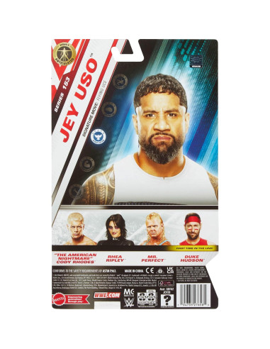Figura de Acción Mattel WWE Jey Uso 15.24 cm Coleccionable