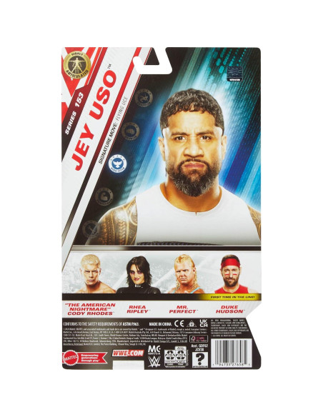 Figura de Acción Mattel WWE Jey Uso 15.24 cm Coleccionable