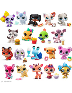 Littlest Pet Shop Colección de Recoger y Exhibir Panda Rosa - 19 Figuras y Accesorios 2