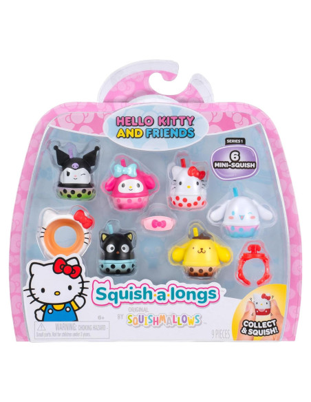 Squish-a-longs Hello Kitty Boba Mini-Squish 6-Pack