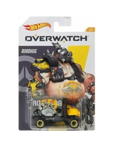 Paquete de 5 coches Hot Wheels Overwatch - Tracer, Soldado:76, Reinhardt, D.Va, Roadhog 2