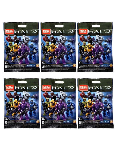 Mega Construx Halo Universe Serie 1 - Conjunto Completo 6 Figuras