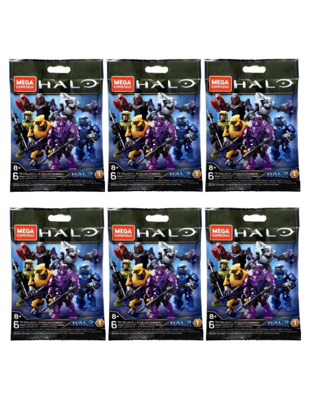 Mega Construx Halo Universe Serie 1 - Conjunto Completo 6 Figuras