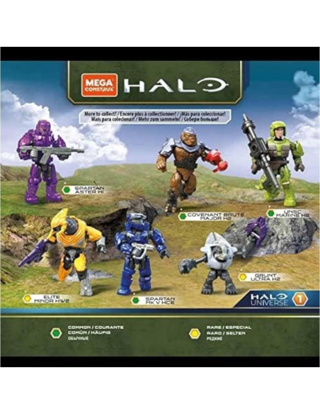 Mega Construx Halo Universe Serie 1 - Conjunto Completo 6 Figuras