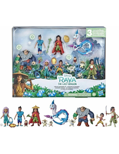 Set de Muñecas Raya y el Último Dragón Hasbro 8 Piezas