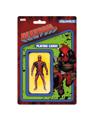 Baraja de Cartas Premium Marvel Deadpool AQUARIUS 54 Piezas