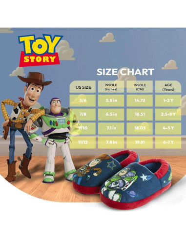 Pantuflas de Toy Story para Niños Disney - Woody y Buzz