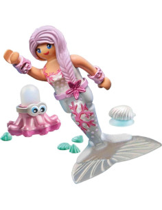 PLAYMOBIL Sirena con Pulpo Rocío 71477 - Juguete 4+ Años 2