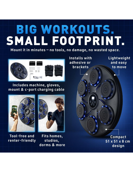 Máquina de Boxeo Musical Prime Axis Strike - Entrenador Interactivo