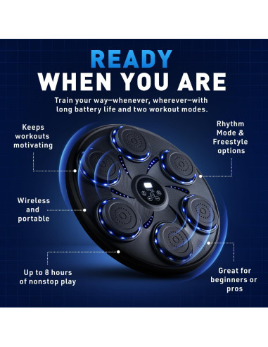 Máquina de Boxeo Musical Prime Axis Strike - Entrenador Interactivo