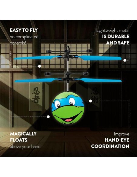 Bola Voladora Leonardo TMNT World Tech Toys - Juguete Interactivo USB Bola Voladora Leonardo TMNT World Tech Toys - Juguete Interactivo USB