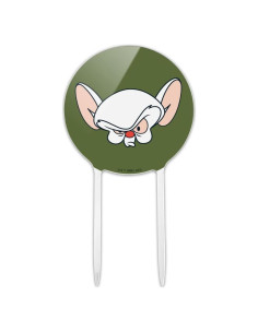 Adorno de Pastel Pinky y Cerebro Acrílico 18.42 cm