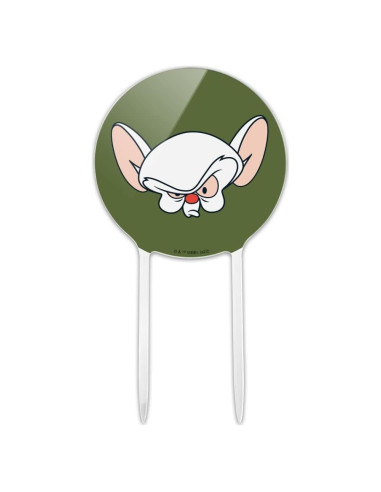 Adorno de Pastel Pinky y Cerebro Acrílico 18.42 cm