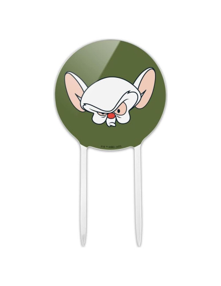 Adorno de Pastel Pinky y Cerebro Acrílico 18.42 cm