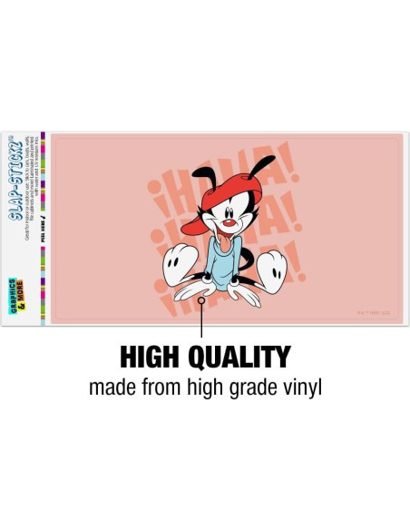 Adhesivo Animaniacs Wakko Riendo 19.3x10.2cm Graphics and More