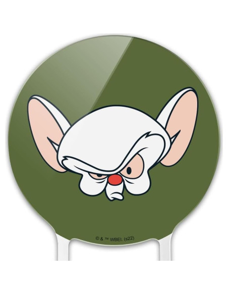 Adorno de Pastel Pinky y Cerebro Acrílico 18.42 cm