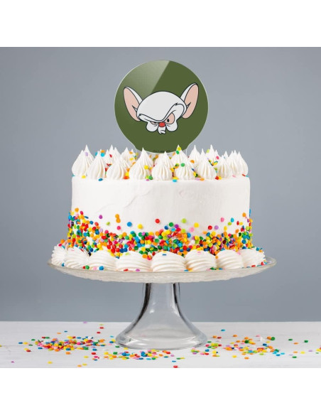 Adorno de Pastel Pinky y Cerebro Acrílico 18.42 cm