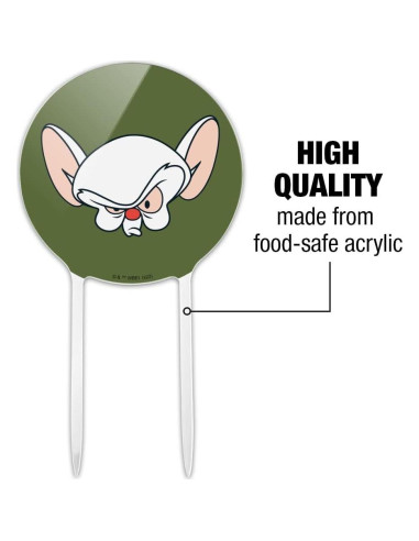 Adorno de Pastel Pinky y Cerebro Acrílico 18.42 cm