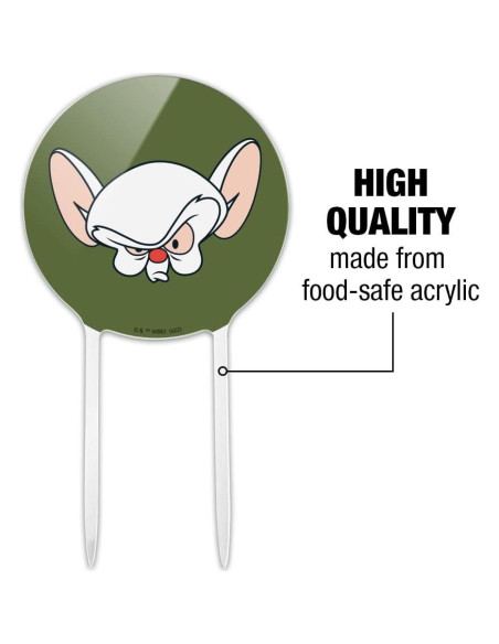 Adorno de Pastel Pinky y Cerebro Acrílico 18.42 cm