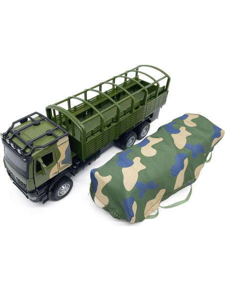 Camión de Transporte Militar VIIGER Diecast Verde 21.6 cm Camión de Transporte Militar VIIGER Diecast Verde 21.6 cm
