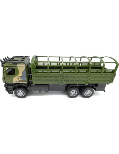 Camión de Transporte Militar VIIGER Diecast Verde 21.6 cm
