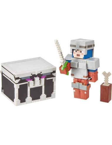 Mattel Minecraft Dungeons Cofre de Batalla con Figura 8.26 cm