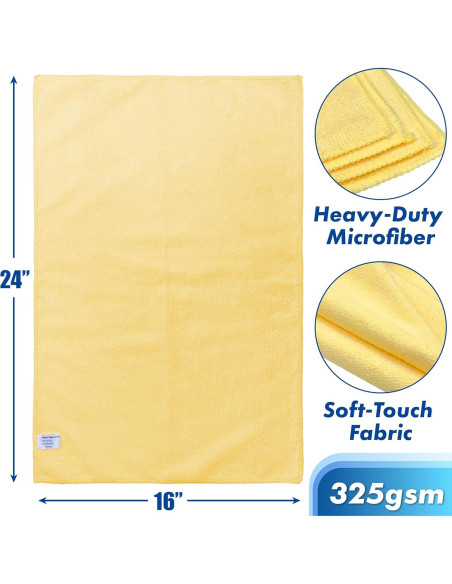 Toallas de Microfibra Reutilizables Simple Houseware 9 Pack 40x60 cm