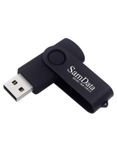 Unidad Flash USB 8GB SamData USB 2.0 Giratoria con LED