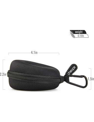 Caja de viaje Cheopz para relojes hasta 50mm, Negro