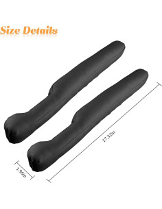 Relleno de Espacio entre Asientos FALVFUN - 2 Piezas Negro 2