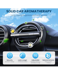 Ambientador de Coche WOOKKIT Clip Ventilación Aceite Esencial 2