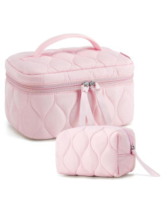 Set de 2 Bolsas de Maquillaje Acolchadas BAGSMART Rosa