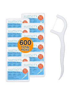 600 Palillos de Hilo Dental HANWEE - Limpieza Profunda, Mango Ergonómico