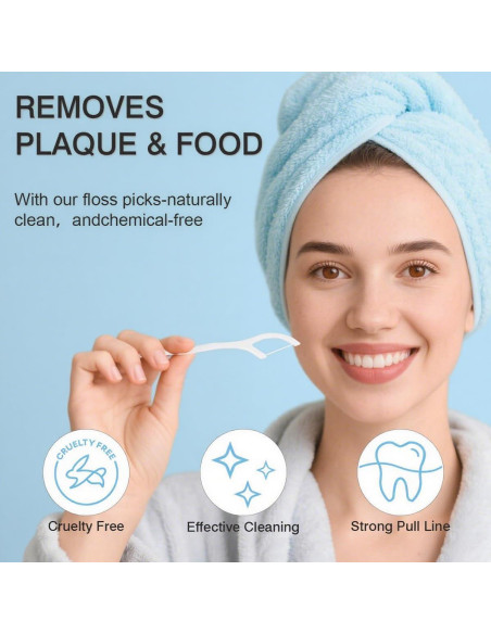 600 Palillos de Hilo Dental HANWEE - Limpieza Profunda, Mango Ergonómico