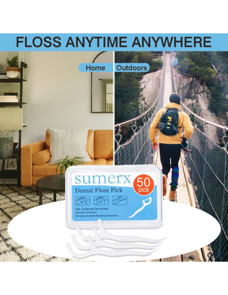 600 Palillos de Hilo Dental HANWEE - Limpieza Profunda, Mango Ergonómico