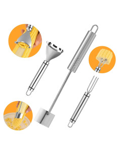 Juego de Peladores de Maíz YDXHXH - Acero Inoxidable 3 Piezas