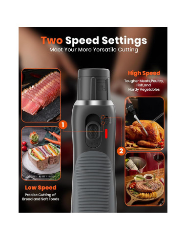 Cuchillo Eléctrico Inalámbrico Laudlife 40.64 cm Ergonomico