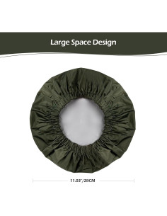 Gorro de Ducha Reutilizable VISHOP Verde Grande para Cabello 2