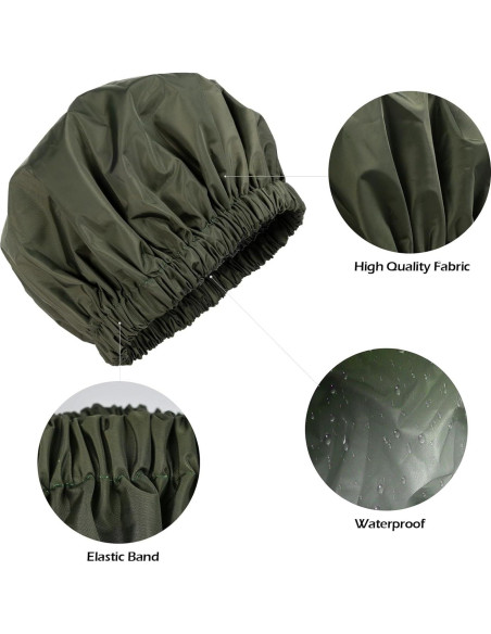 Gorro de Ducha Reutilizable VISHOP Verde Grande para Cabello