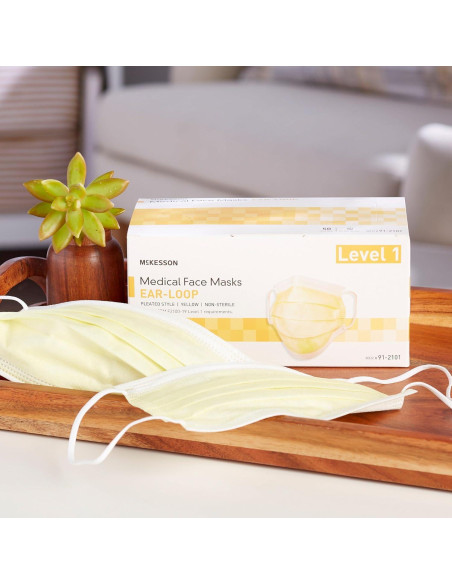 Mascarillas Médicas McKesson Nivel 1, Plisadas, 50 Unidades