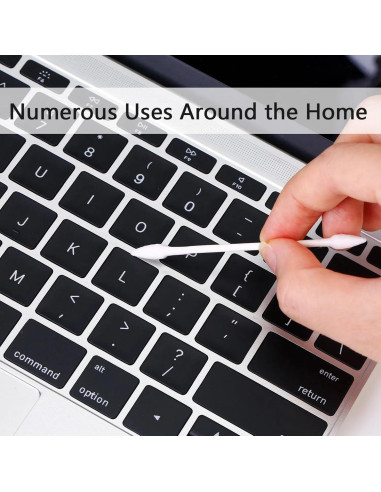 Bastoncillos de Algodón TecUnite 600 Piezas Doble Punta