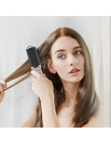 Cepillo de Pelo Plegable BlingKingdom con Espejo 20.8 cm